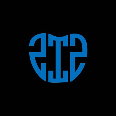 ZinZ harf logosu yaratıcı tasarımı. ZinZ benzersiz tasarım.