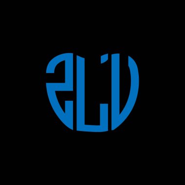 ZLU harf logosu yaratıcı tasarımı. ZLU benzersiz tasarım.