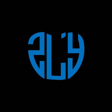 ZLY harf logosu yaratıcı tasarımı. ZLY benzersiz tasarım.