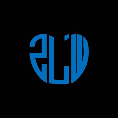 ZLW harf logosu yaratıcı tasarımı. ZLW benzersiz tasarım.