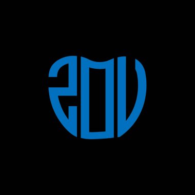 ZOU harf logosu yaratıcı tasarımı. ZOU benzersiz tasarım.