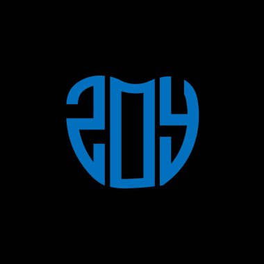 ZOY harf logosu yaratıcı tasarımı. ZOY benzersiz tasarım.