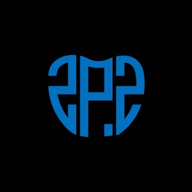 ZPZ harf logosu yaratıcı tasarımı. ZPZ benzersiz tasarım.