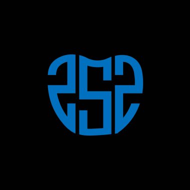 ZSZ harf logosu yaratıcı tasarımı. ZSZ benzersiz tasarım.