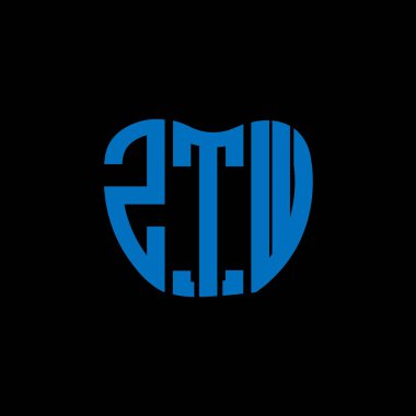 ZTW harf logosu yaratıcı tasarımı. ZTW benzersiz tasarım.