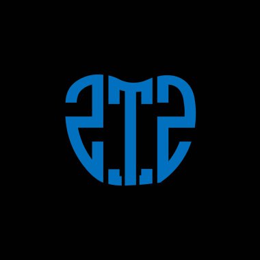 ZTZ harf logosu yaratıcı tasarımı. ZTZ benzersiz tasarım.