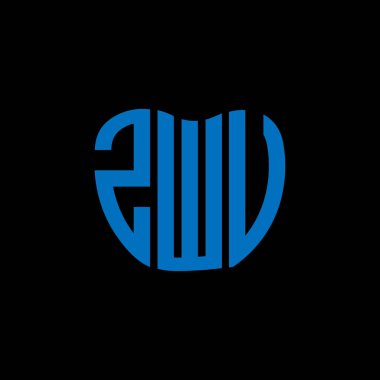 ZWU mektup logosu yaratıcı tasarımı. ZWU benzersiz tasarım.