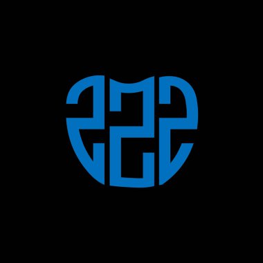 ZZZ harf logosu yaratıcı tasarımı. ZZZ benzersiz tasarım.