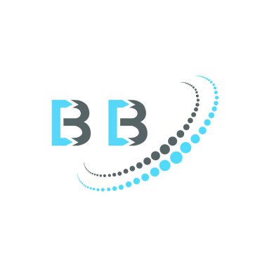 BB harfli logo yaratıcı tasarım. BB benzersiz tasarım.