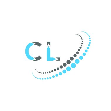 CL harf logosu yaratıcı tasarımı. CL benzersiz tasarım.
