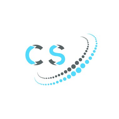 CS harf logosu yaratıcı tasarım. CS benzersiz tasarım.