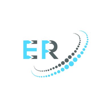 Acil servis logosu yaratıcı tasarımı. ER benzersiz tasarım.