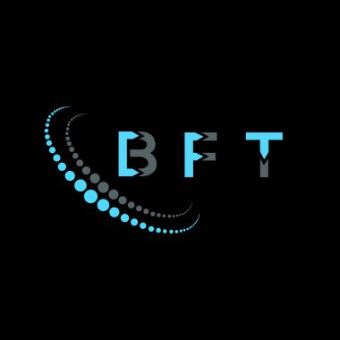 BFT harf logosu yaratıcı tasarımı. BFT benzersiz tasarım.