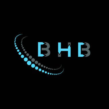 BHB harf logosu yaratıcı tasarımı. BHB eşsiz tasarım.