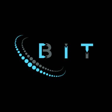 BIT mektup logosu yaratıcı tasarım. BIT benzersiz tasarım.