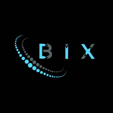 BIX harfli yaratıcı logo tasarımı. BIX benzersiz tasarım.