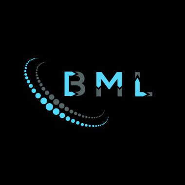 BML mektup logosu yaratıcı tasarım. BML benzersiz tasarım.