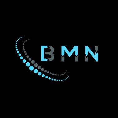 BMN harf logosu yaratıcı tasarım. BMN benzersiz tasarım.