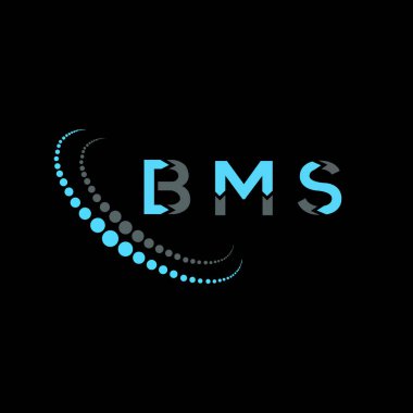 BMS mektup logosu yaratıcı tasarım. BMS benzersiz tasarım.