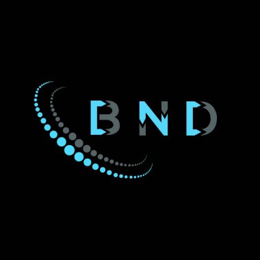 BND harf logosu yaratıcı tasarımı. BND benzersiz tasarım.