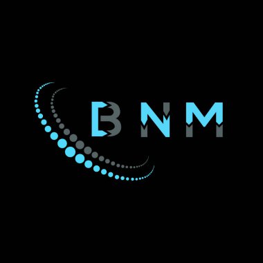 BNM mektup logosu yaratıcı tasarımı. BNM benzersiz tasarım.