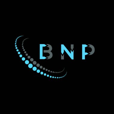BNP harf logosu yaratıcı tasarımı. BNP benzersiz tasarım.