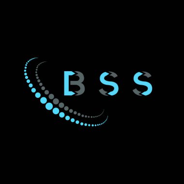 BSS mektup logosu yaratıcı tasarım. BSS eşsiz tasarımı.