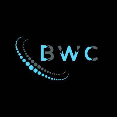 BWC harf logosu yaratıcı tasarımı. BWC benzersiz tasarım.