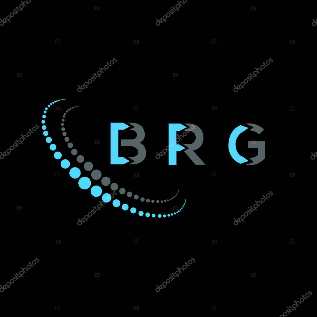 BRG letter logo creative design. BRG unique design.