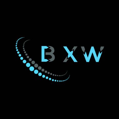 BXW harf logosu yaratıcı tasarımı. BXW eşsiz tasarım.