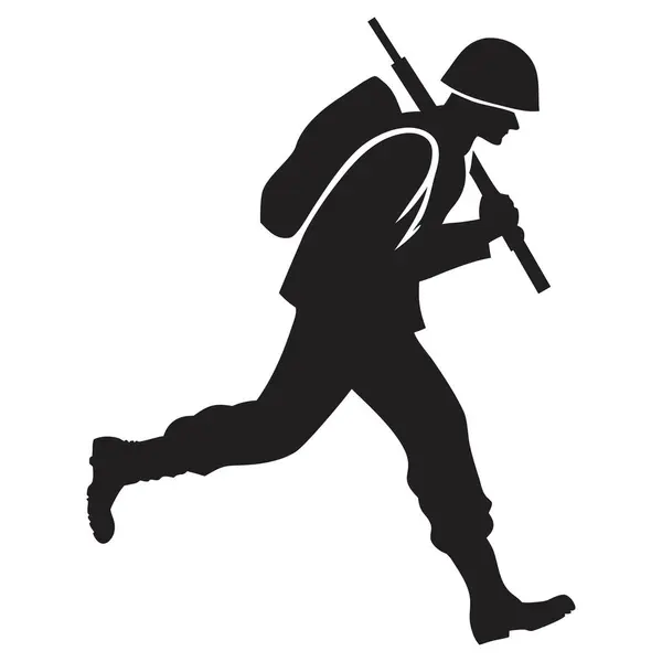 Siyah üniformalı silahlı bir asker.