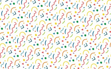 Çocukların yaratıcı sanat geçmişi. Basit çocuksu karalama geçmişi ya da çocuk giyimi baskısı.