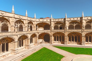 Lizbon, Portekiz, Mayıs 05, 2022: Jeronimos Manastırı veya Hieronymites Manastırı (Türkçe: 