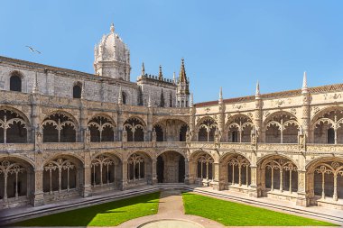 Lizbon, Portekiz, Mayıs 05, 2022: Jeronimos Manastırı veya Hieronymites Manastırı (Türkçe: 