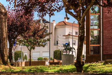 Caldas, Portekiz 13 Mayıs 2022: Burası Oeste bölgesinde, tarihi Estremadura ilinde ve Leiria ilçesinde orta büyüklükte bir Portekiz şehridir..
