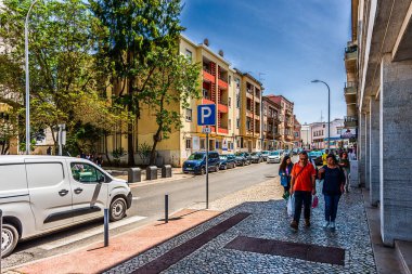 Caldas, Portekiz 13 Mayıs 2022: Burası Oeste bölgesinde, tarihi Estremadura ilinde ve Leiria ilçesinde orta büyüklükte bir Portekiz şehridir..