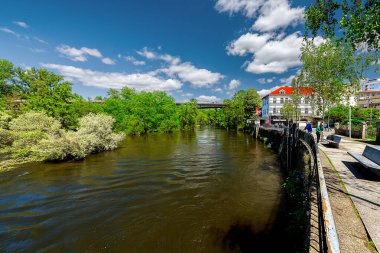 Amarante, Portekiz, Mayıs 06, 2024: Portekiz 'in kuzeyinde, Porto bölgesinde bulunan güzel bir kasabadır. Tamega Nehri boyunca uzanır ve Porto 'nun yaklaşık 60 kilometre doğusundadır..