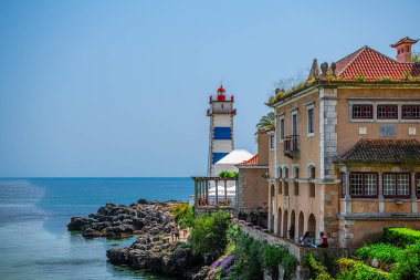 Cascais, Portekiz 20 Nisan 2024: Castro Guimaraes Müzesi Cascaiss Müzesi Mahallesi 'nde en önemli ve simgesel müzelerin bulunduğu bir bölgedir.. 