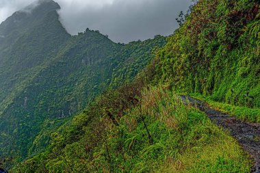 Soyu tükenmiş Tahiti yanardağının içinde