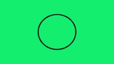 Animasyon Üzgün Yüz Emoji Simgesi Döngüleme Duygu Animasyonu Yeşil Arkaplanda.