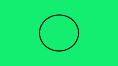 Şüpheli Emoji Animasyon Simgesi Yeşil Arkaplan Sinirli, Şaşkın, Sorgulayıcı Yüz İfadesi.