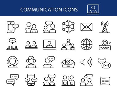 İletişim Simgeleri Ayarları: İleti, Yayın, Telefon, Posta, Kişi, Sohbet.