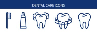 Diş Bakımı Simgeleri: Diş fırçası, diş macunu.