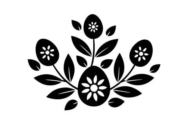 Pastel Paskalya çiçekleri ve vektör sanat çizimleri