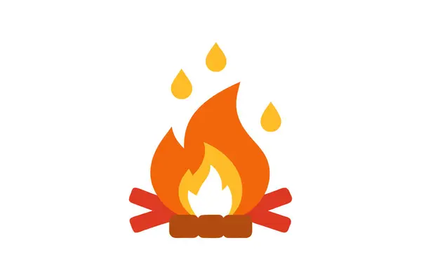 Çubuk çubuk üzerinde marşmelov olan kamp ateşi.