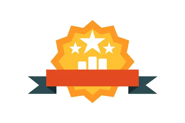 En iyi satıcı rozetiyle 5 yıldızlı derecelendirme ve altın tasarım vektör çizimi
