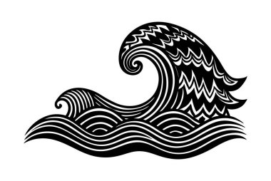 Bu tasarım, yerli Japon kültüründen geleneksel Ainu kabile sanatından etkilenen bir dalga deseni içeren bir köpek çizimi içerir..