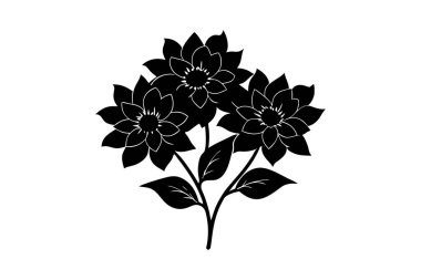 Bu tasarım, temiz beyaz bir zemin üzerine kurulmuş narin gölgeleri olan bir grup botanik çiçeği içerir. Afişler ve reklamlar için ideal.