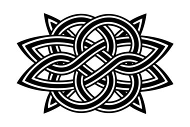 Bu tasarım bir Kelt düğümü içerir, kabile elementlerini içerir ve ortaçağ Birleşik Krallık sanat stillerinden esinlenilmiştir. Çeşitli yaratıcı projeler için uygundur..