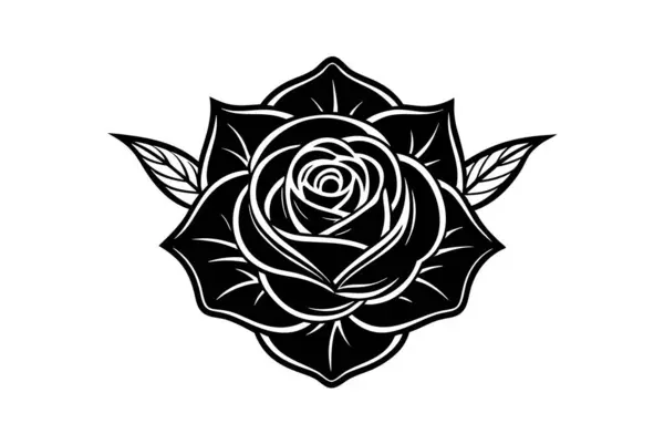 Açık renkli arkaplanda tek bir çizgili sanat gül çizimi. Çeşitli tasarım projeleri için uygundur.